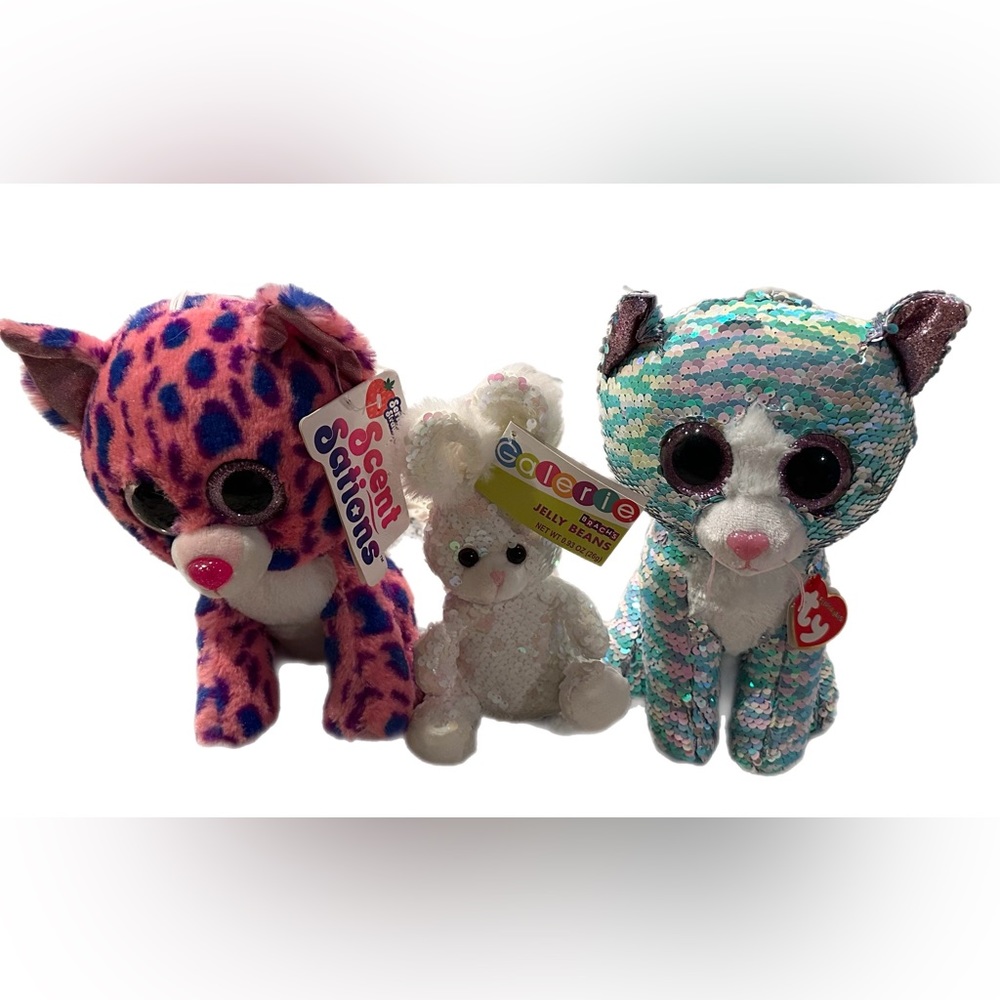 Flippy sequins & Scent Sation stuffed animals